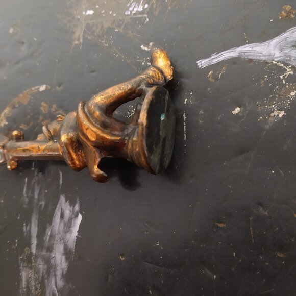 Vintage drunk person on lamp post metal bottle opener barware - Picture 5 of 6